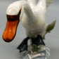 Elegante Hutschenreuther Porzellanfigur Einfallender Schwan Kunstabteilung