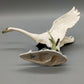 Elegante Hutschenreuther Porzellanfigur Einfallender Schwan Kunstabteilung