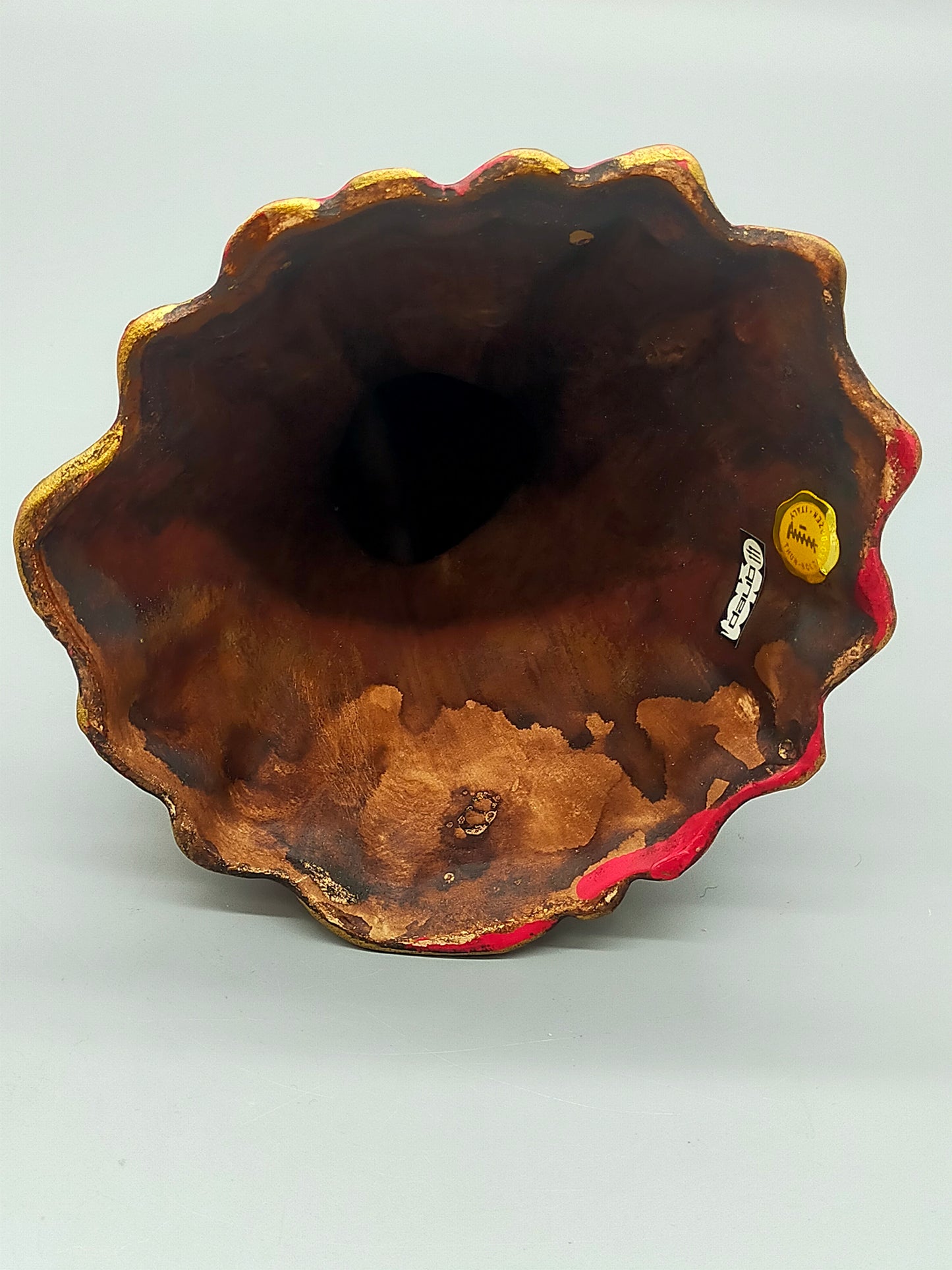 Original Thun Bozner Engel Rot – Handbemalte Keramik Figur