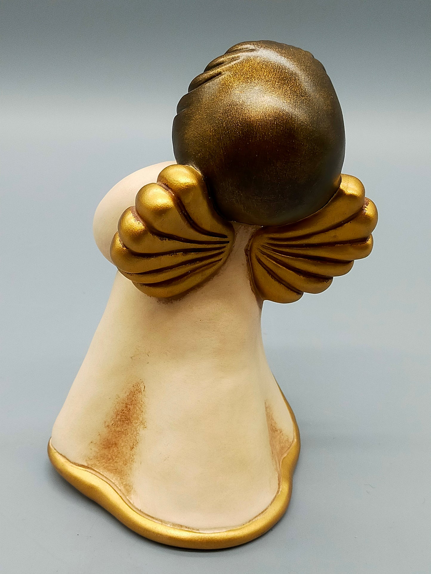 Original Thun Bozner Engel Figur mit Teddybär – Keramik