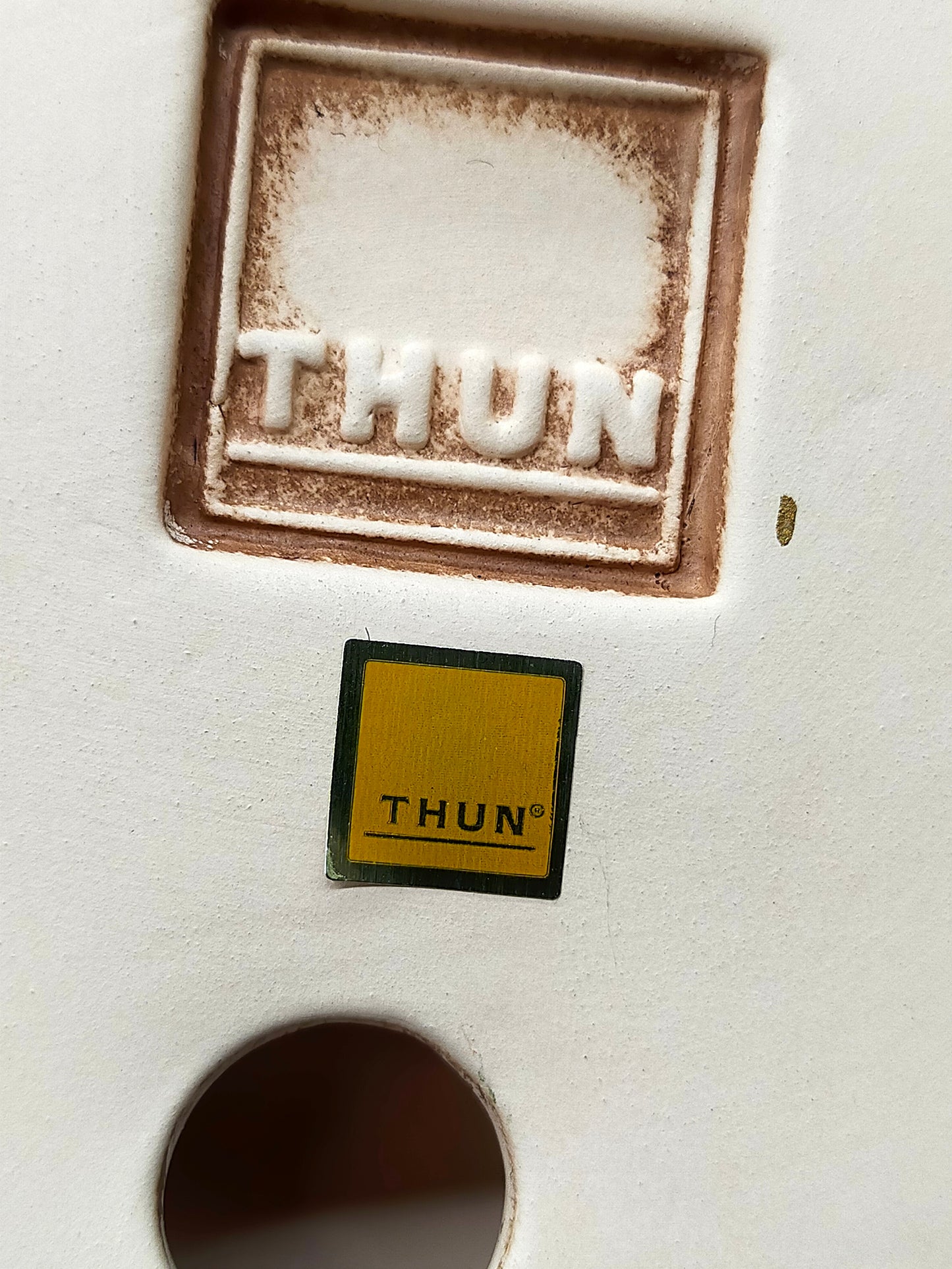 Eleganter THUN Keramik Kerzenhalter Engel auf Stern – Handbemalt