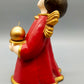 Original Bozener Engel XL THUN Keramikfigur Engel Rot Gold mit Kerze