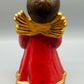 Original Bozener Engel XL THUN Keramikfigur Engel Rot Gold mit Kerze