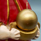 Original Bozener Engel XL THUN Keramikfigur Engel Rot Gold mit Kerze