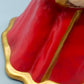 Original Bozener Engel XL THUN Keramikfigur Engel Rot Gold mit Kerze
