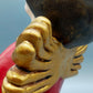 Original Bozener Engel XL THUN Keramikfigur Engel Rot Gold mit Kerze