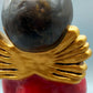Original Bozener Engel XL THUN Keramikfigur Engel Rot Gold mit Kerze