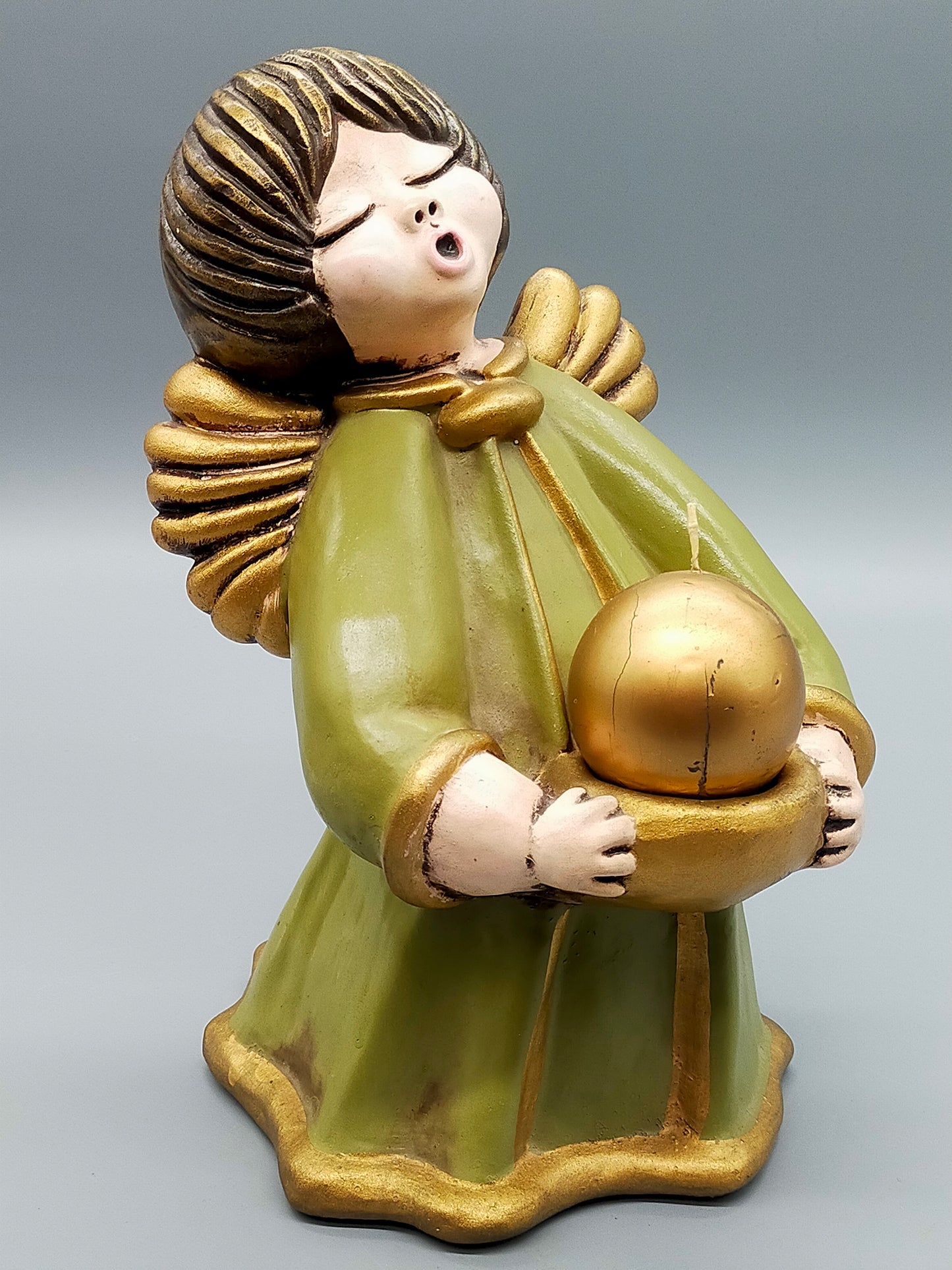 Original Bozner Engel THUN – Große Engel-Figur mit Kerze