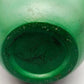 Elegante grüne Keramik Vase mit Goldrand – Stilvolle Tischdekoration