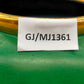 Elegante grüne Keramik Vase mit Goldrand – Stilvolle Tischdekoration