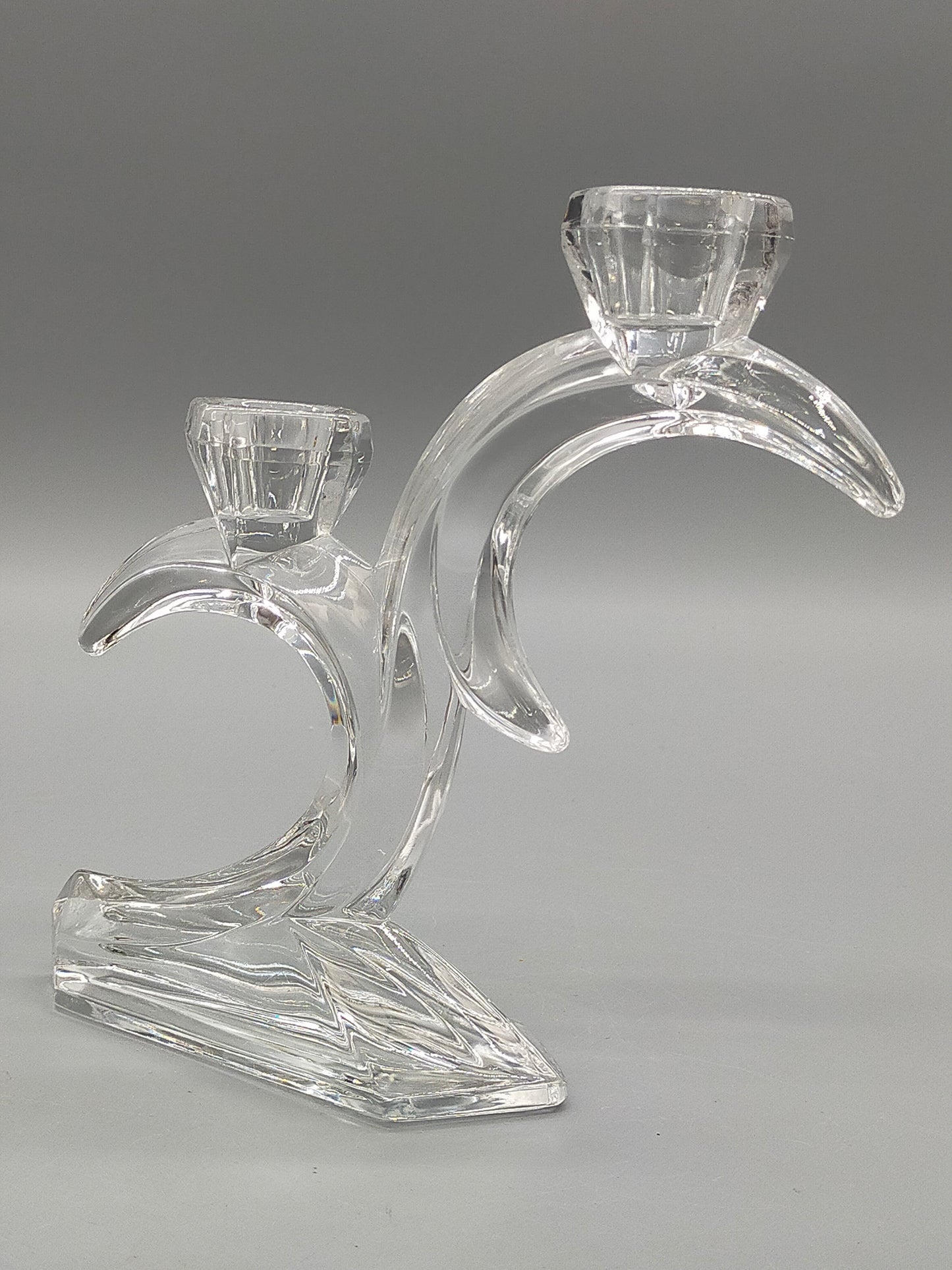 Eleganter Kristall Kerzenleuchter 2 flammig