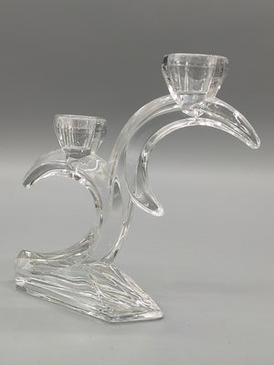 Eleganter Kristall Kerzenleuchter 2 flammig
