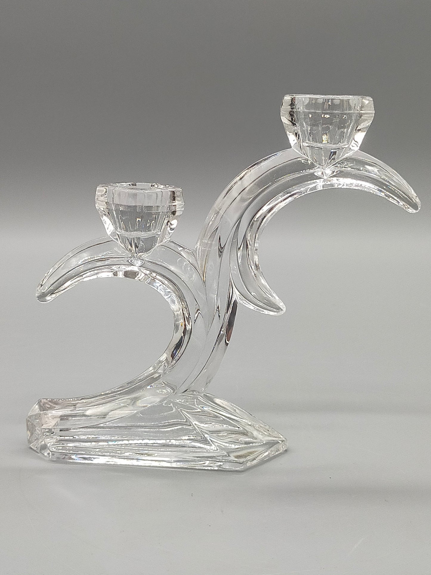 Eleganter Kristall Kerzenleuchter 2 flammig