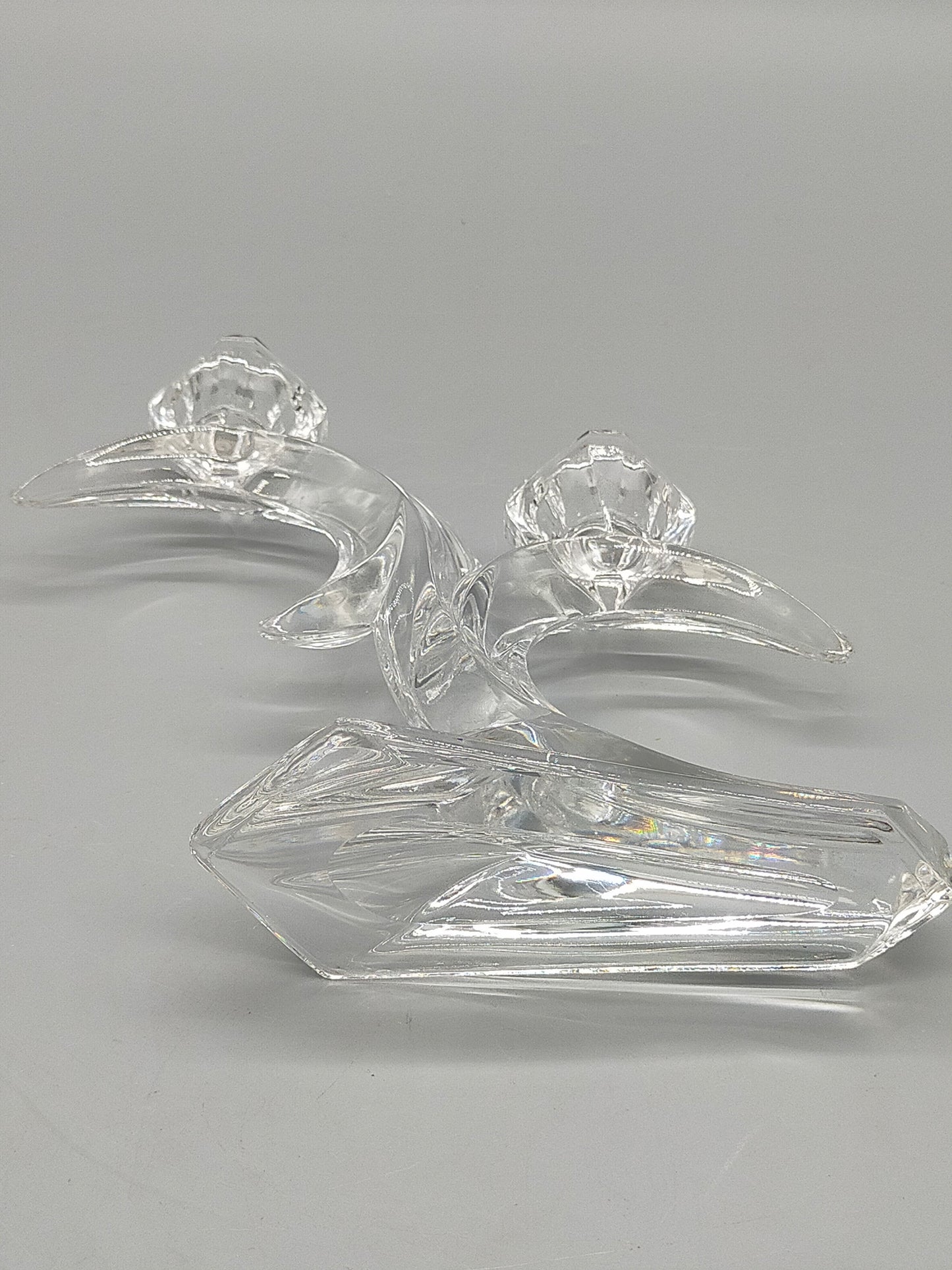 Eleganter Kristall Kerzenleuchter 2 flammig