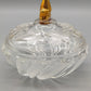 Elegante Kristall Bonbonniere mit Goldknauf – Edle Glasdose