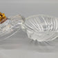 Elegante Kristall Bonbonniere mit Goldknauf – Edle Glasdose