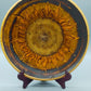 Großer Keramik Wandteller – Sonnenblume Relief Studio Keramik