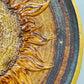 Großer Keramik Wandteller – Sonnenblume Relief Studio Keramik