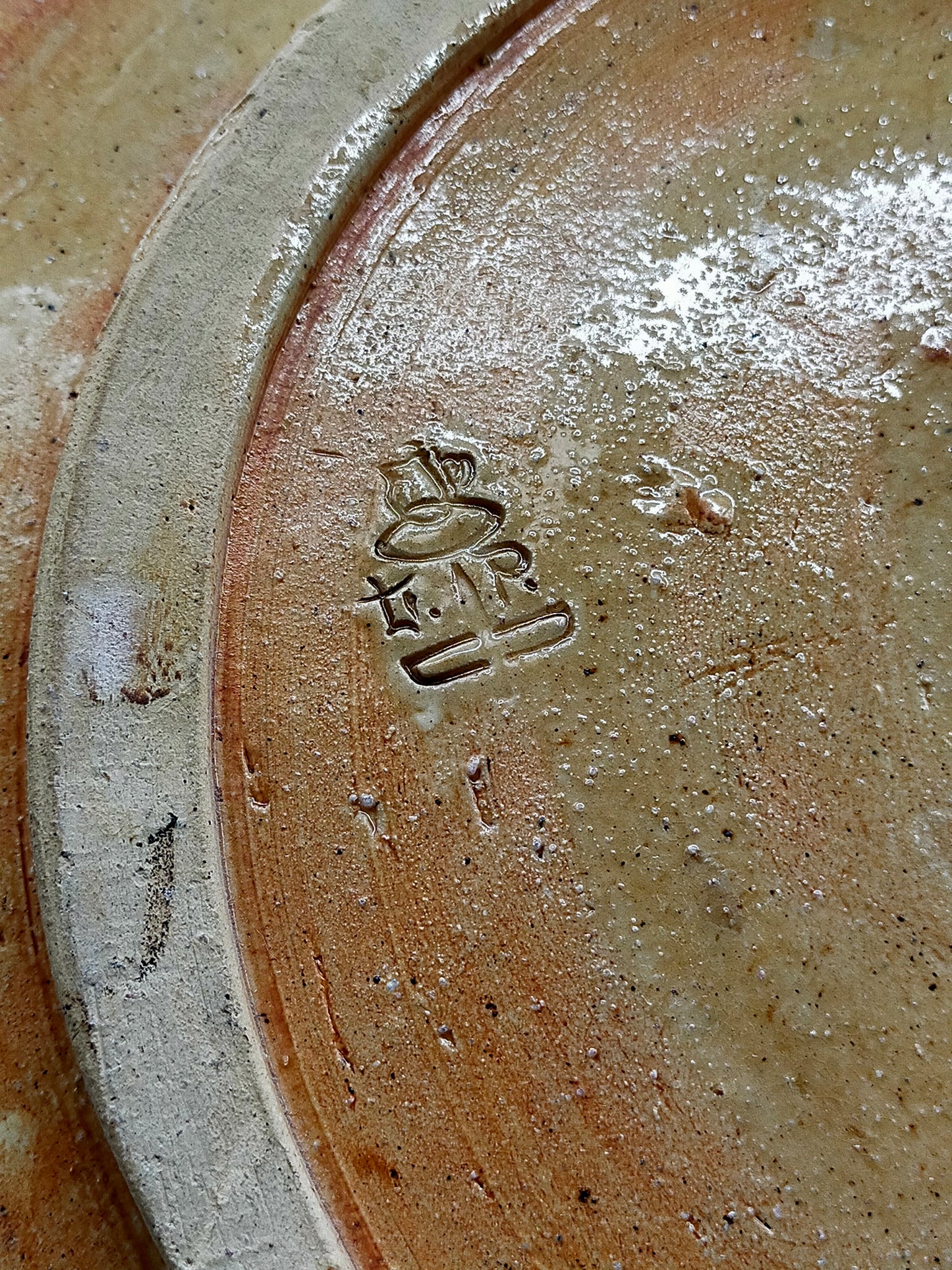 Großer Keramik Wandteller – Sonnenblume Relief Studio Keramik