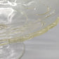 Elegante Fußschale aus Pressglas – Obstschale auf Fuß mit Relief