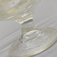 Elegante Fußschale aus Pressglas – Obstschale auf Fuß mit Relief