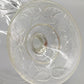 Elegante Fußschale aus Pressglas – Obstschale auf Fuß mit Relief