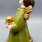 Original Bozner Engel THUN – Große Engel Figur in Grün mit Kerzenhalter
