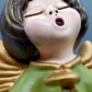 Original Bozner Engel THUN – Große Engel Figur in Grün mit Kerzenhalter