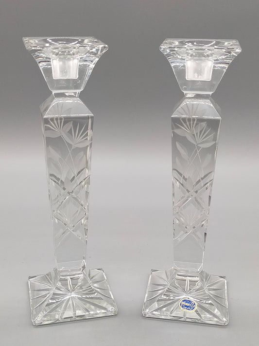 Bohemia Crystal Kerzenständer Set – Bleikristall Kerzenhalter 26 cm