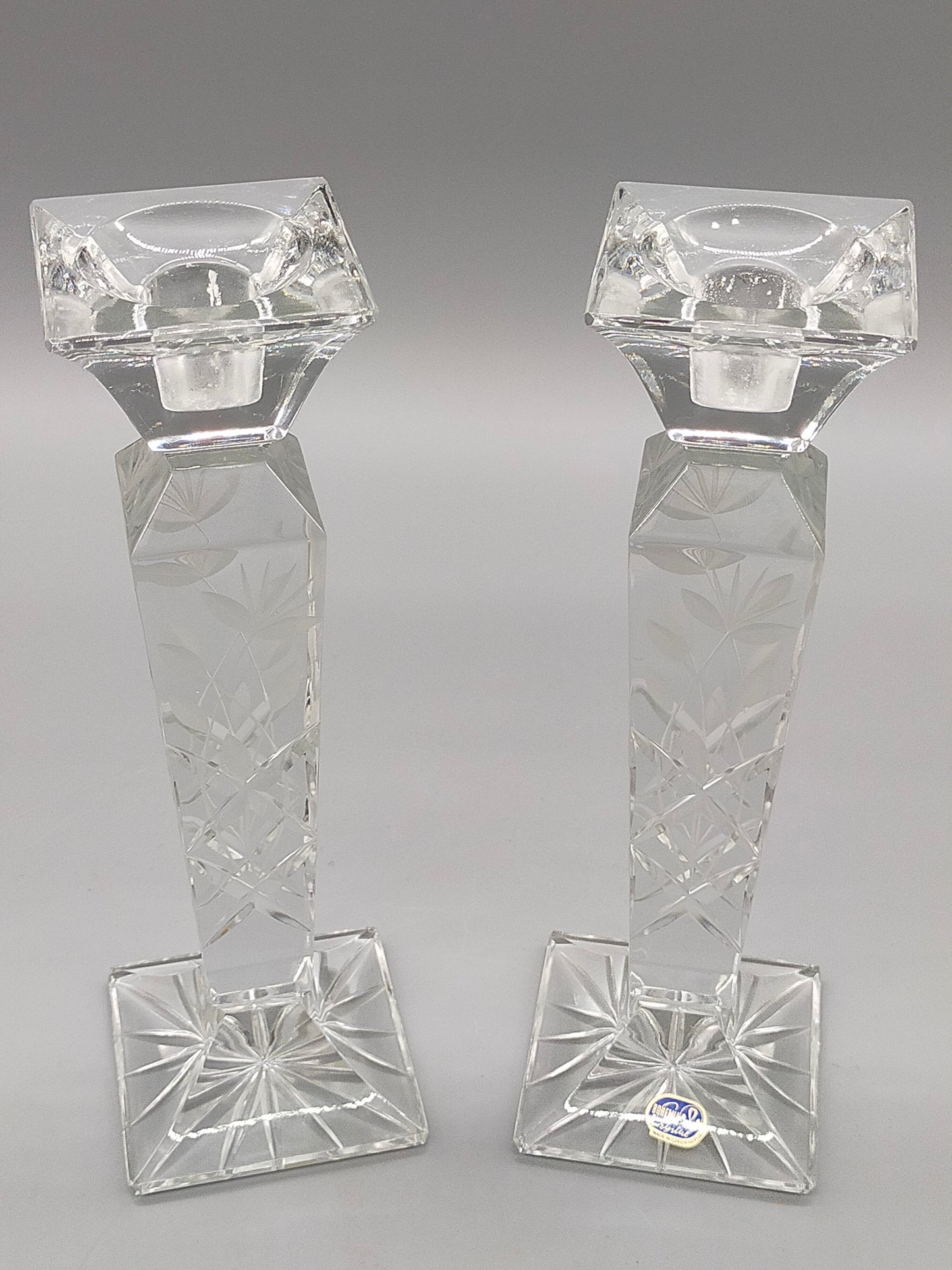 Bohemia Crystal Kerzenständer Set – Bleikristall Kerzenhalter 26 cm