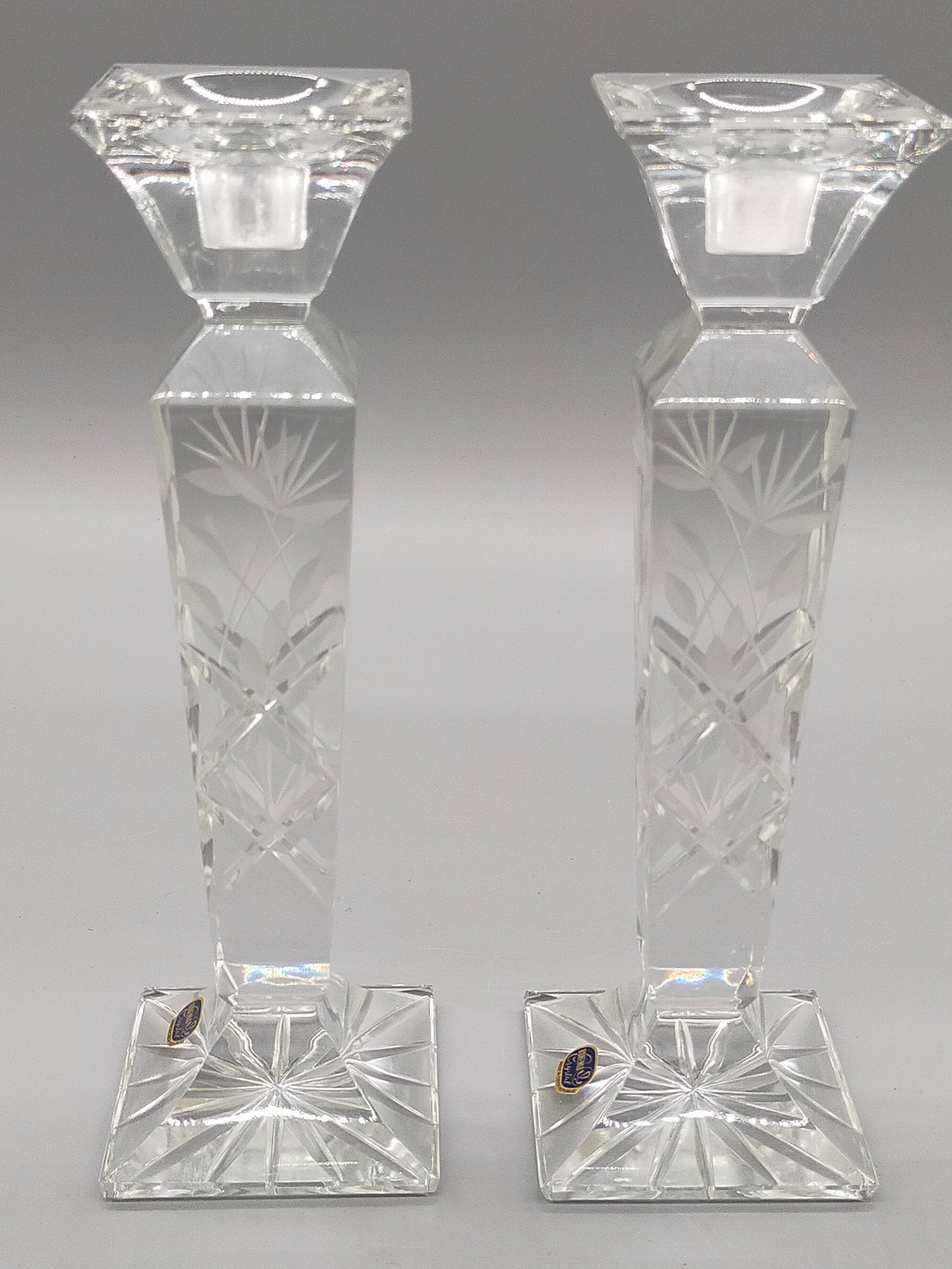Bohemia Crystal Kerzenständer Set – Bleikristall Kerzenhalter 26 cm