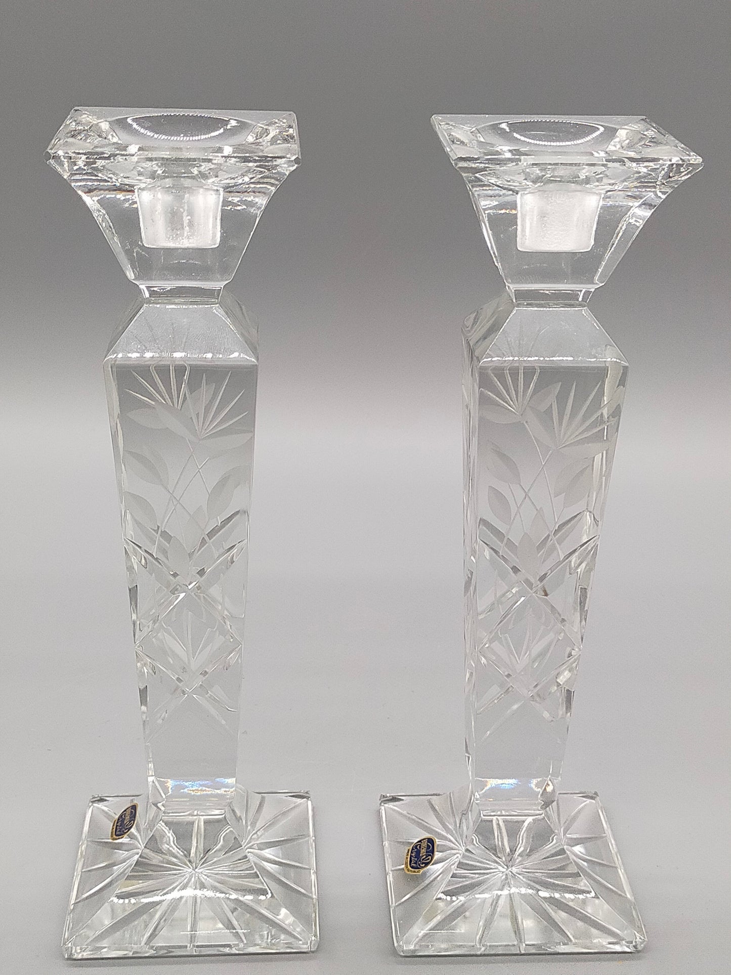 Bohemia Crystal Kerzenständer Set – Bleikristall Kerzenhalter 26 cm