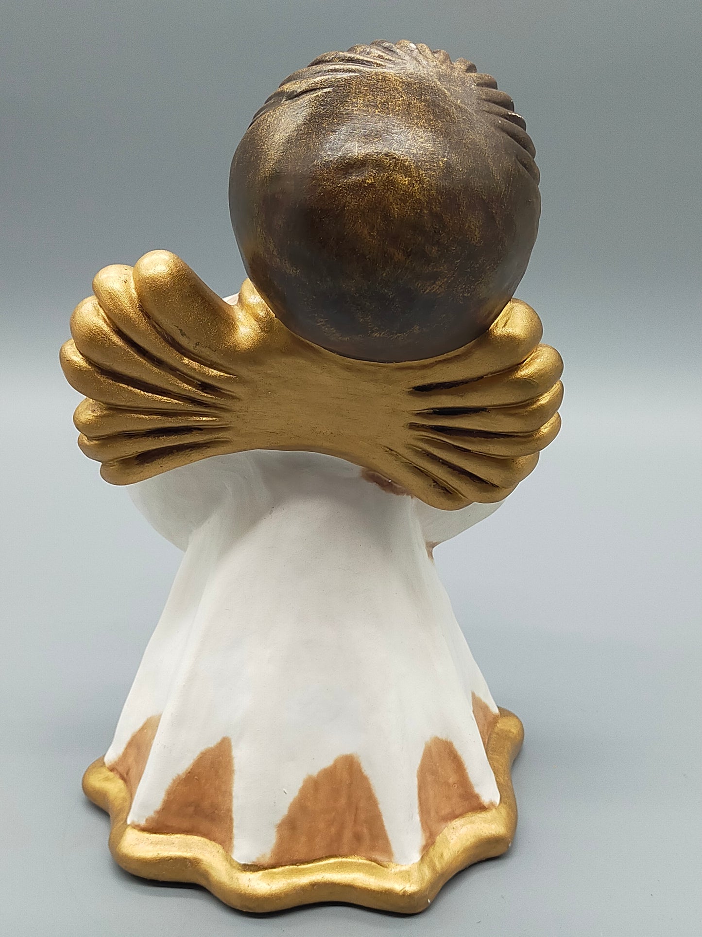 Original Thun Bozen Engel mit Kerze – Große Keramik Figur