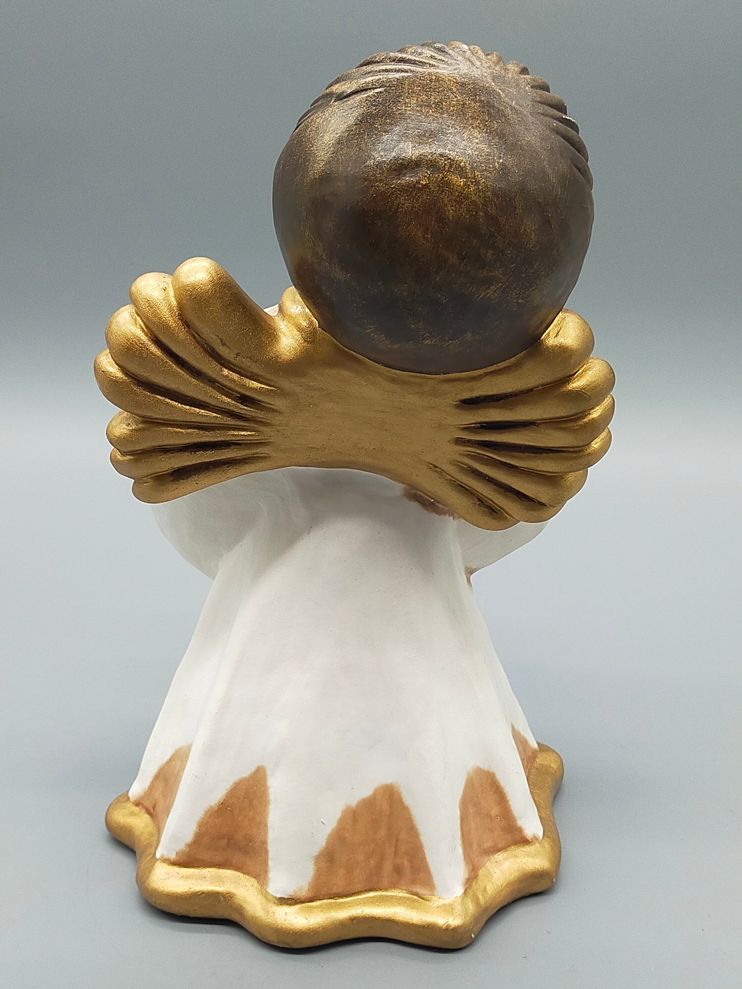 Original Thun Bozen Engel mit Kerze – Große Keramik Figur