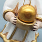 Original Thun Bozen Engel mit Kerze – Große Keramik Figur
