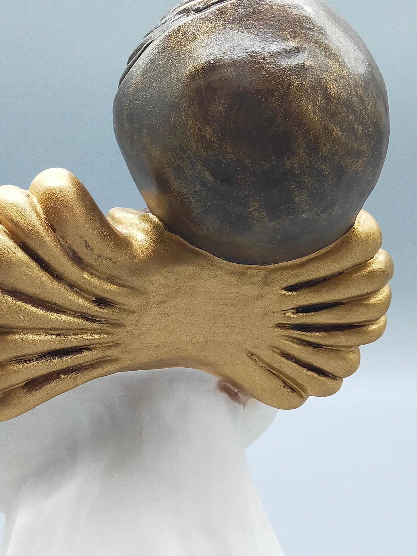 Original Thun Bozen Engel mit Kerze – Große Keramik Figur