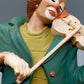 Dekorative Clown Figur mit Violine – Kunstharz Skulptur