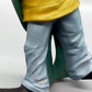 Dekorative Clown Figur mit Violine – Kunstharz Skulptur