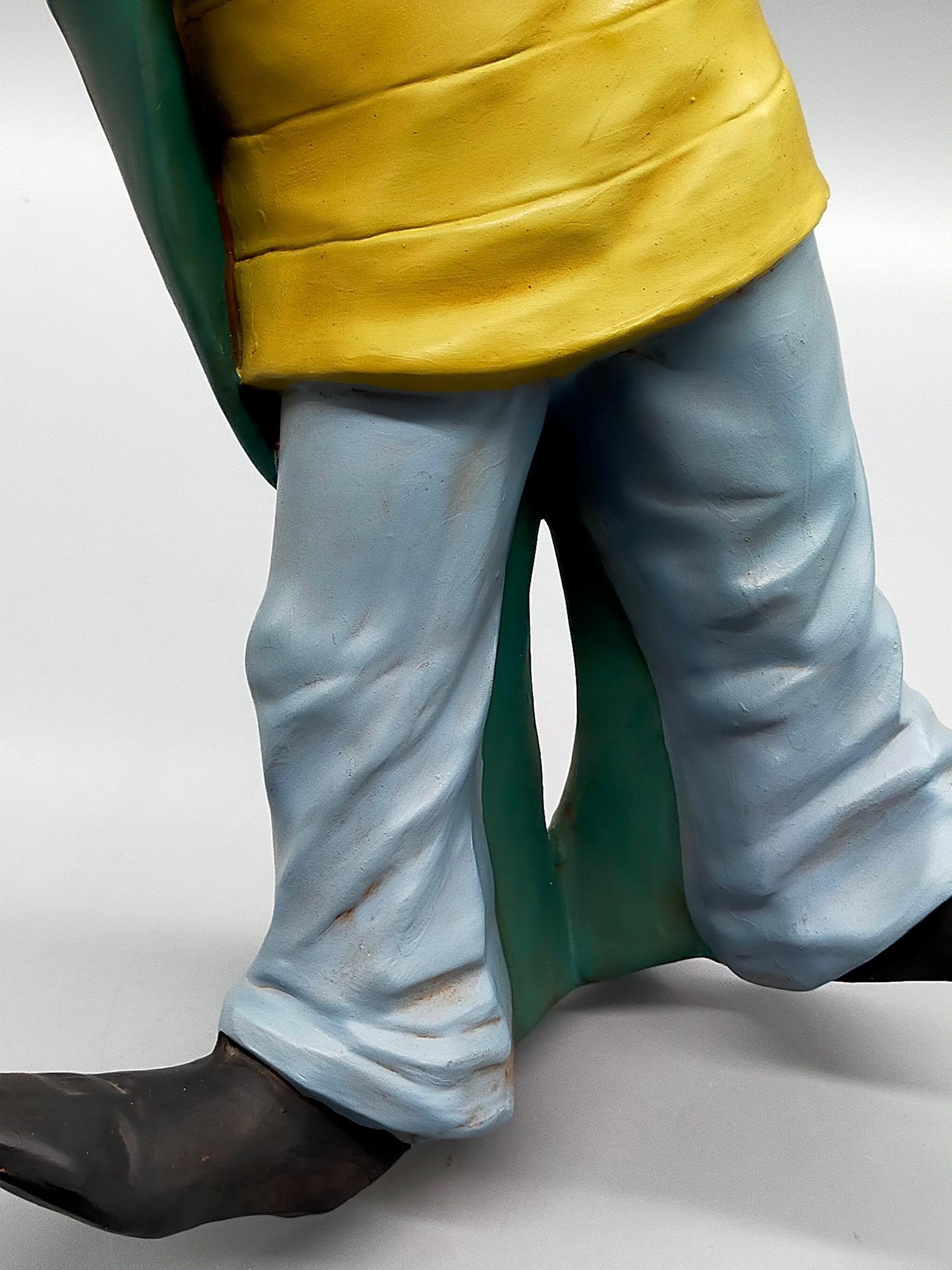 Dekorative Clown Figur mit Violine – Kunstharz Skulptur