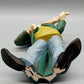 Dekorative Clown Figur mit Violine – Kunstharz Skulptur