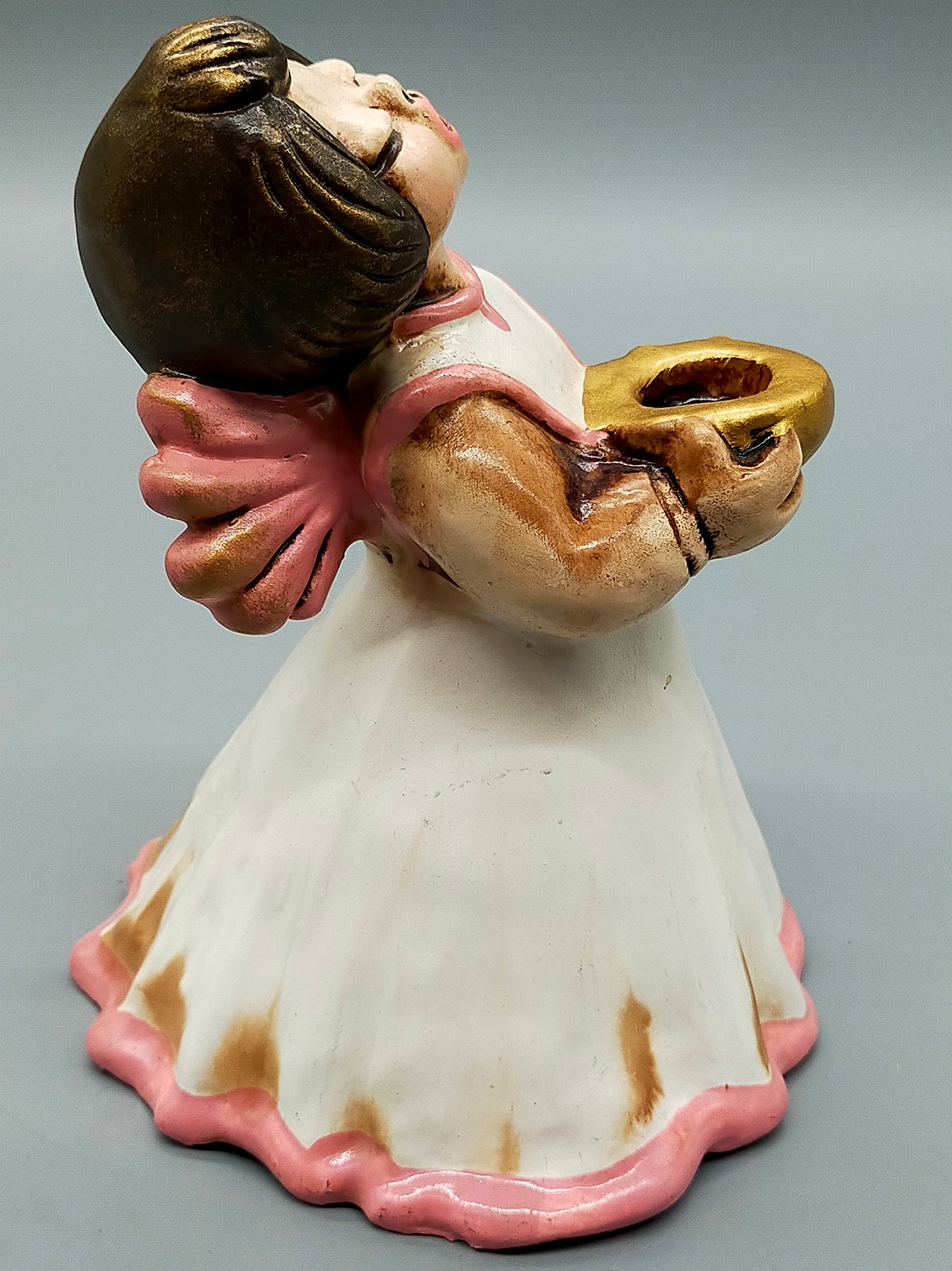 Original Bozner Engel THUNKeramik Engel Kerzenhalter