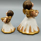 Original Thun Bozner Engel 2er Set – Keramik Figuren Weiß Gold