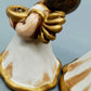 Original Thun Bozner Engel 2er Set – Keramik Figuren Weiß Gold