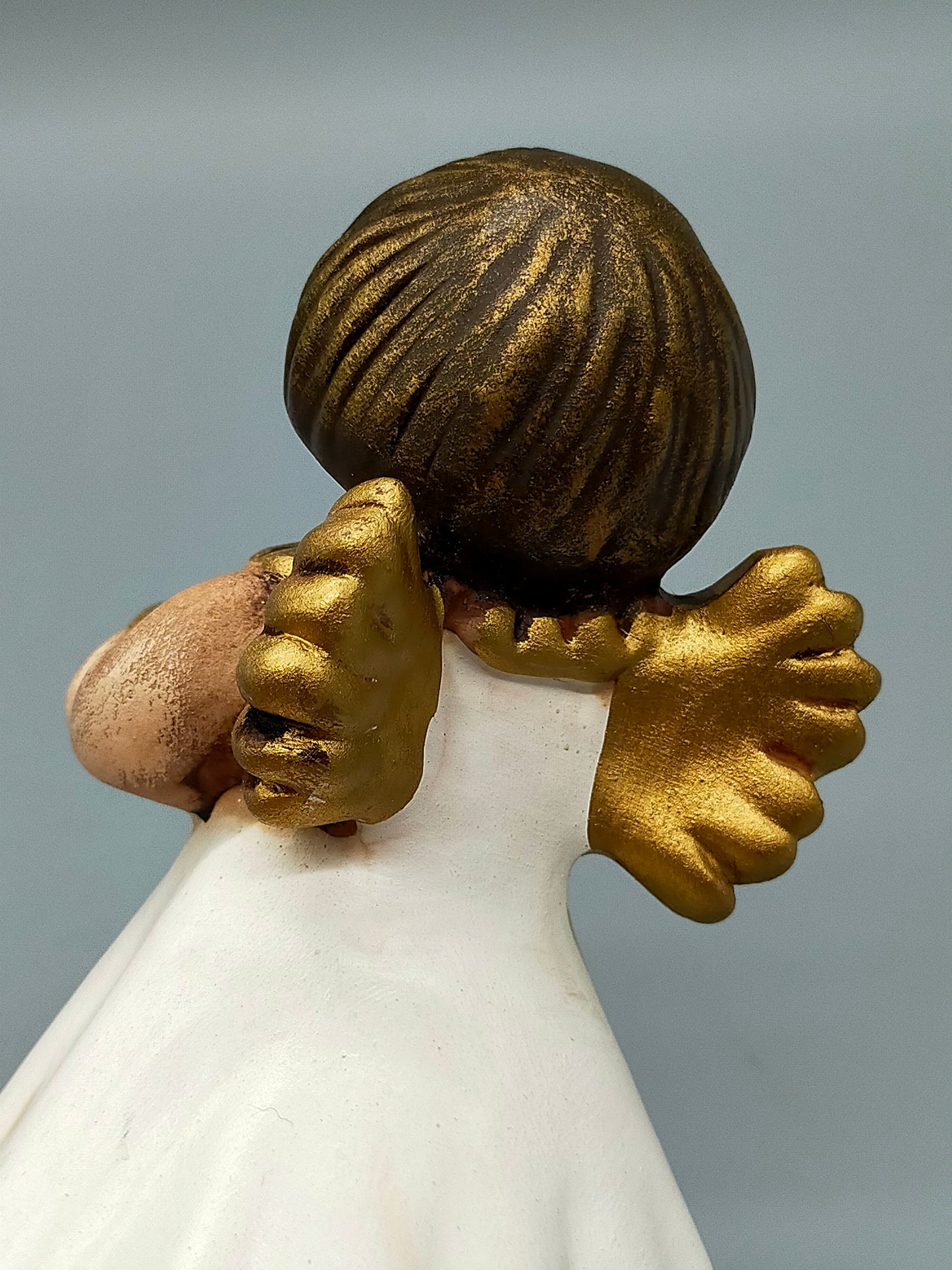 Original Thun Bozner Engel 2er Set – Keramik Figuren Weiß Gold