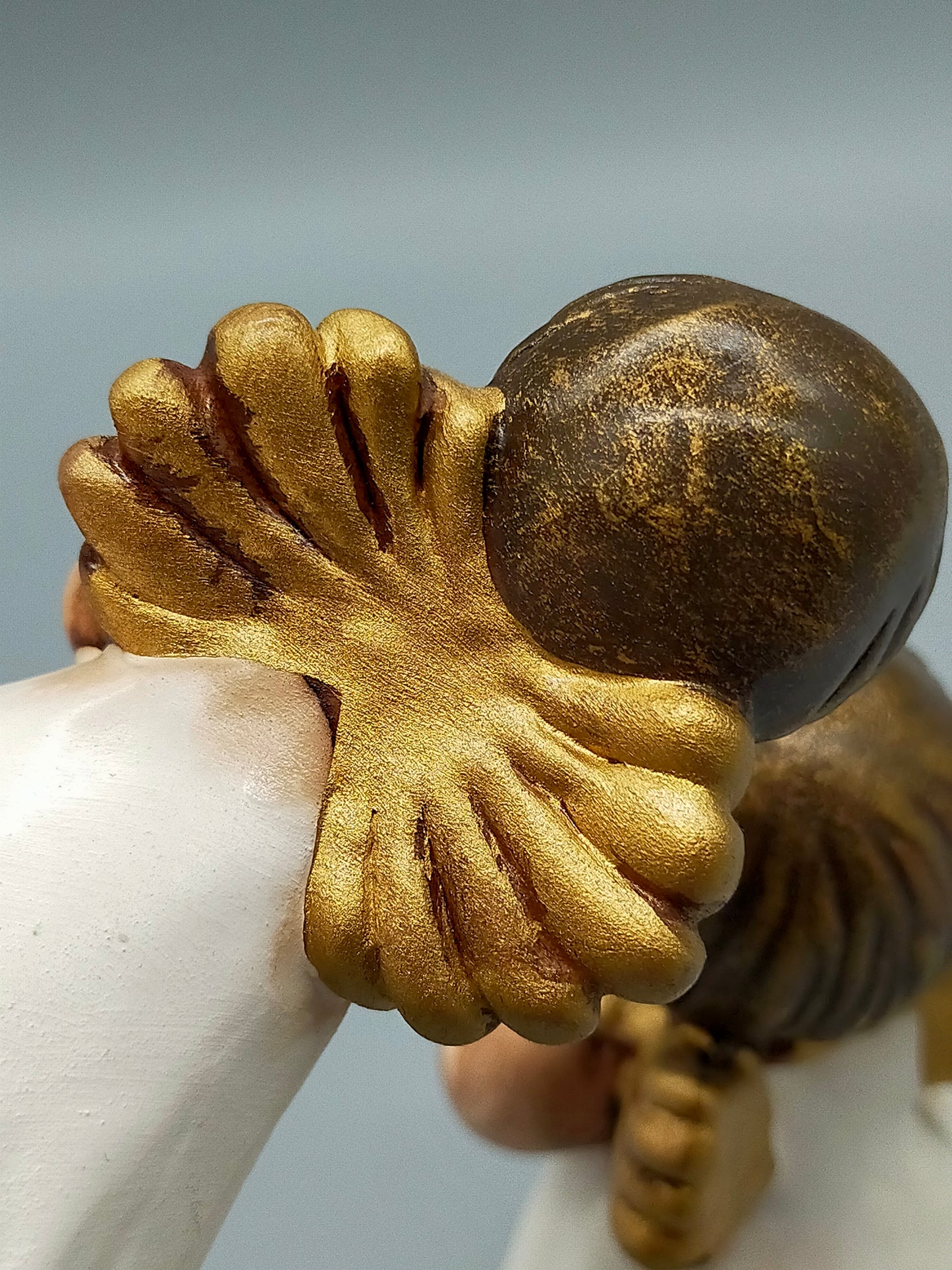 Original Thun Bozner Engel 2er Set – Keramik Figuren Weiß Gold
