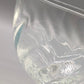 Elegante Kristall Glas Fußschale mit Wirbelmuster – Große Dekorschale