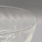 Elegante Kristall Glas Fußschale mit Wirbelmuster – Große Dekorschale