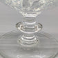 Elegante Kristall Glas Fußschale mit Wirbelmuster – Große Dekorschale
