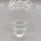 Elegante Kristall Glas Fußschale mit Wirbelmuster – Große Dekorschale