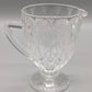 Kristallglas Krug mit Schliff – Vintage Glaskanne mit Henkel